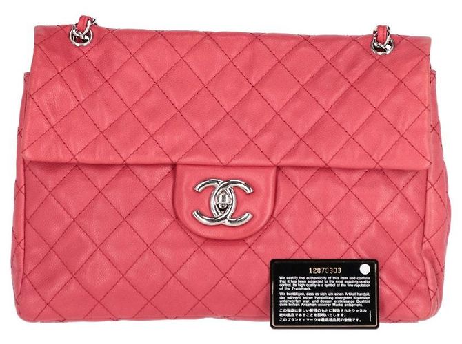 Borsa a spalla in pelle rosso lampone Chanel - anni 2000 - vista 13