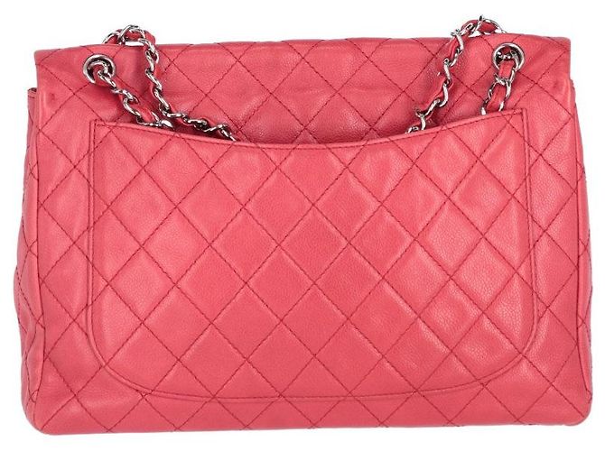 Borsa a spalla in pelle rosso lampone Chanel - anni 2000 - vista 2