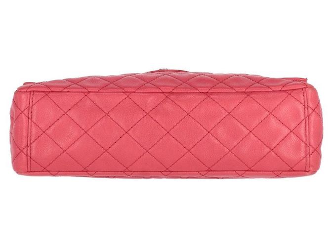 Borsa a spalla in pelle rosso lampone Chanel - anni 2000 - vista 4