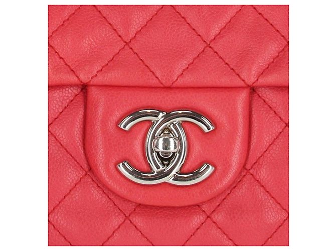 Borsa a spalla in pelle rosso lampone Chanel - anni 2000 - vista 5