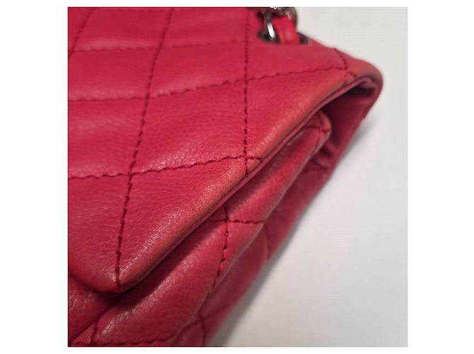 Borsa a spalla in pelle rosso lampone Chanel - anni 2000 - vista 7