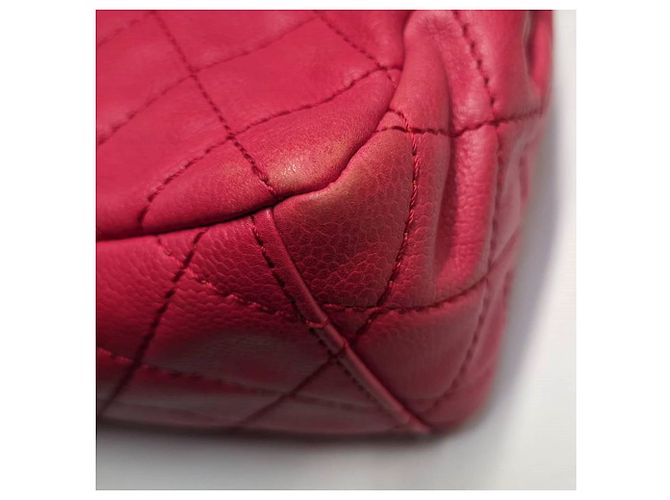 Borsa a spalla in pelle rosso lampone Chanel - anni 2000 - vista 9
