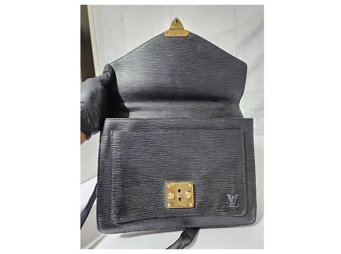Borsa a tracolla Monceau Epi Louis Vuitton Nera Nero - vista 14