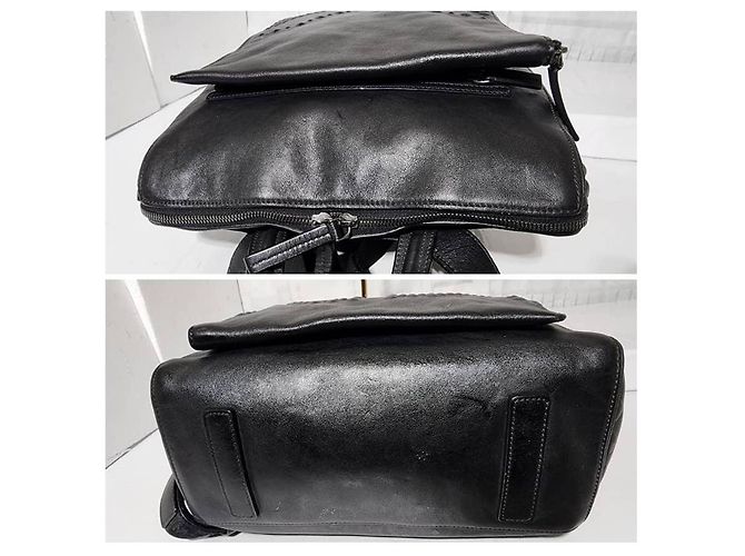 MCM Calfskin Embossed Medium M Moment Backpack Black - view 11