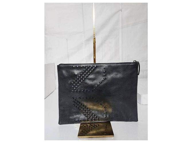 MCM Calfskin Embossed Medium M Moment Backpack Black - view 12