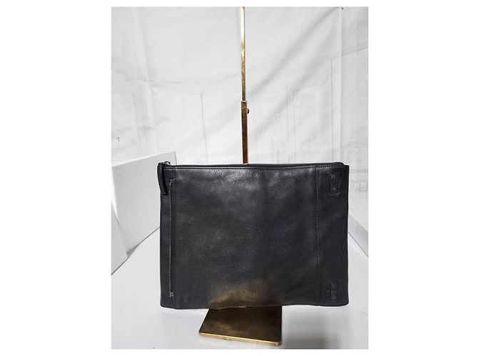 MCM Calfskin Embossed Medium M Moment Backpack Black - view 13