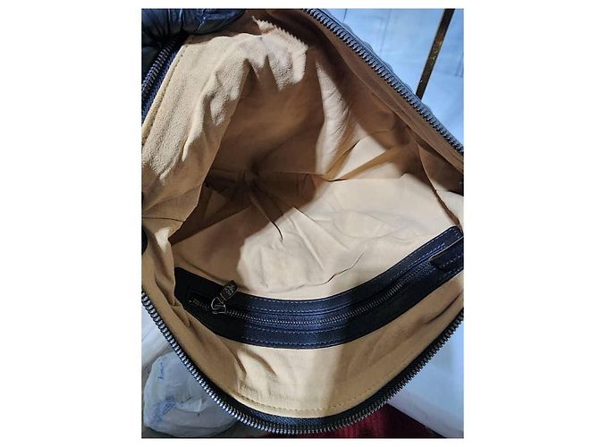 MCM Calfskin Embossed Medium M Moment Backpack Black - view 14