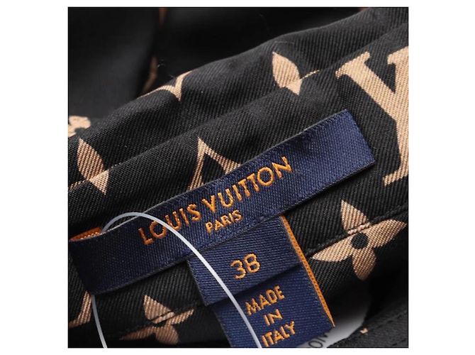 Louis Louise Louis Vuitton Monogramm Seidenbluse Braun - Ansicht 4