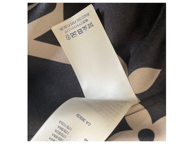 Louis Louise Louis Vuitton Monogramm Seidenbluse Braun - Ansicht 8