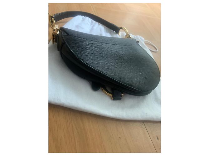 Neue Dior Saddle Mini Tasche Schwarz - Ansicht 2