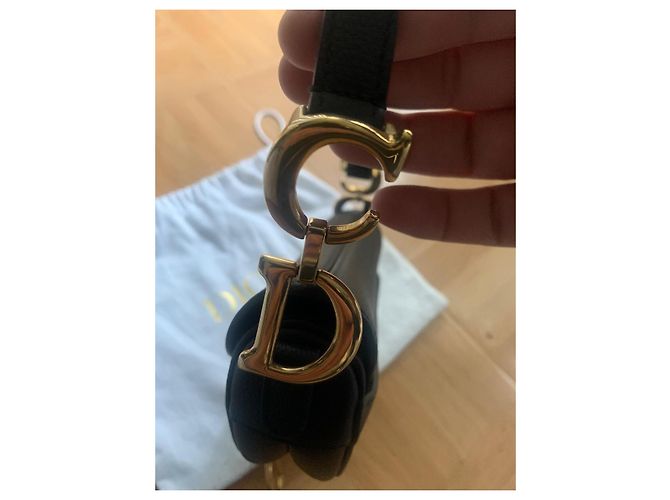 Neue Dior Saddle Mini Tasche Schwarz - Ansicht 4