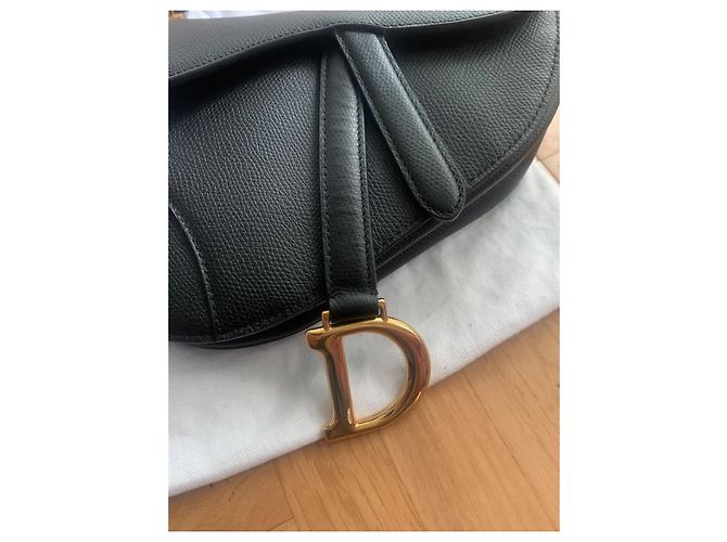 Neue Dior Saddle Mini Tasche Schwarz - Ansicht 5