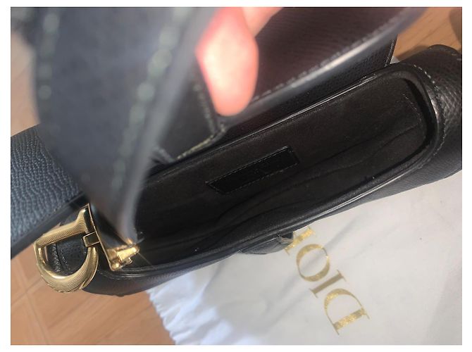 Neue Dior Saddle Mini Tasche Schwarz - Ansicht 6