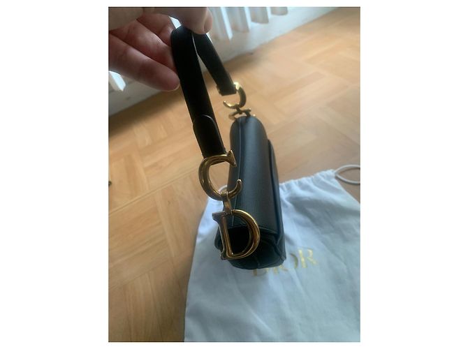 Neue Dior Saddle Mini Tasche Schwarz - Ansicht 8