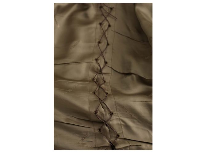 Hermès Blazer de lana caqui - vista 8