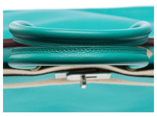 Hermès Borsa HERMES Birkin 30 in Pelle Blu - 102533 - vista 10