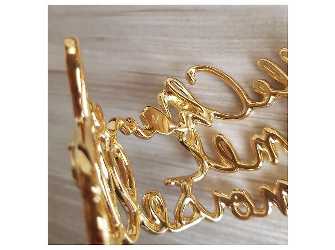 Chanel Madmoiselle Armband Gold Metall Größe M Golden - Ansicht 12