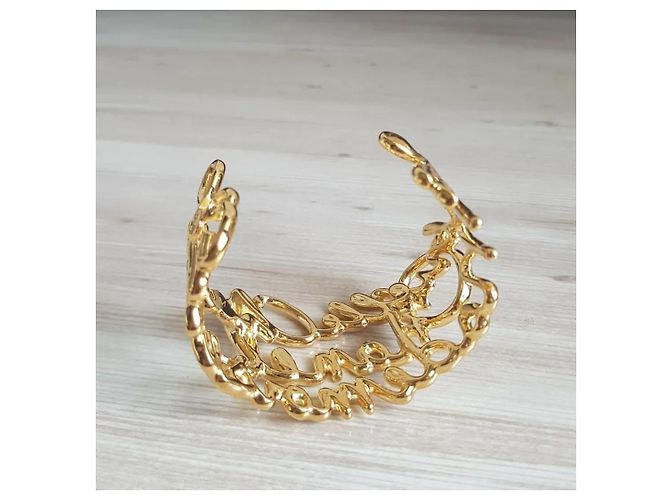 Chanel Madmoiselle Armband Gold Metall Größe M Golden - Ansicht 6