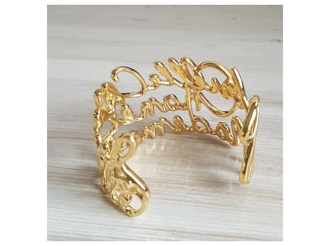 Chanel Madmoiselle Armband Gold Metall Größe M Golden - Ansicht 9