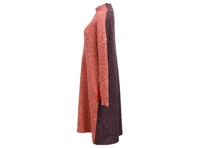 Vestido midi de lana multicolor de Jil Sander - vista 2