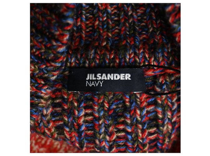Vestido midi de lana multicolor de Jil Sander - vista 4