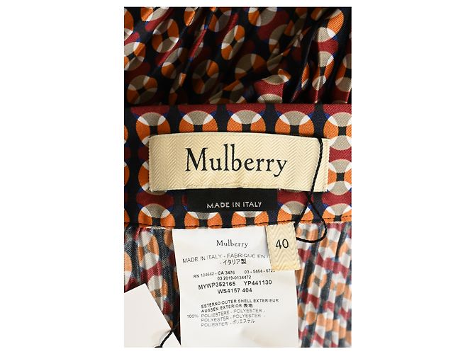 Gonna midi stampata Mulberry in poliestere multicolore - vista 8