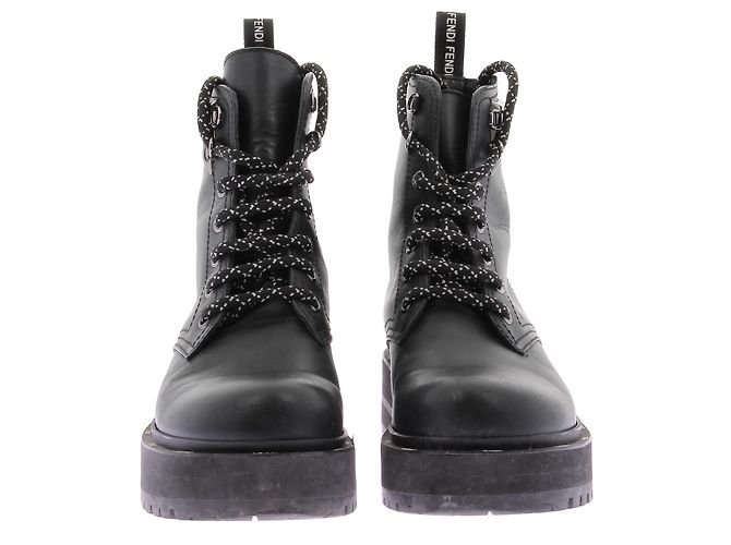FENDI Stiefeletten T.EU 37 Leder Schwarz - Ansicht 4