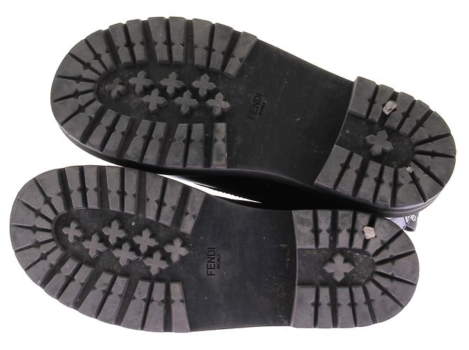 FENDI Stiefeletten T.EU 37 Leder Schwarz - Ansicht 7