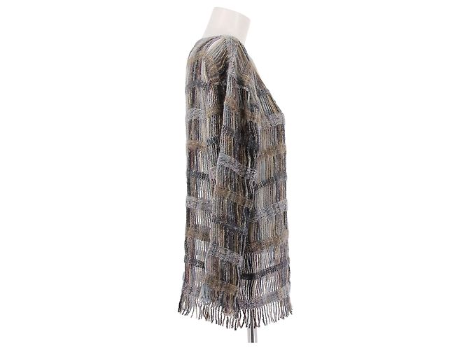 MISSONI Strickwaren T.IT 44 Wolle Grau - Ansicht 3