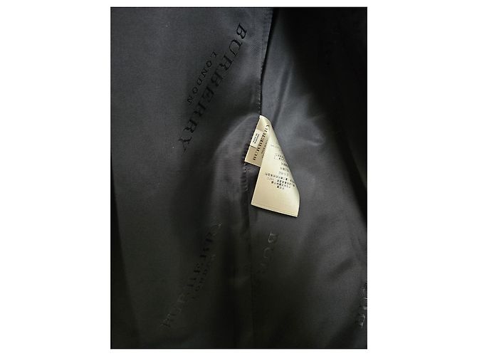Burberry Cappotto in Lana e Cashmere Nero Uomo - vista 4