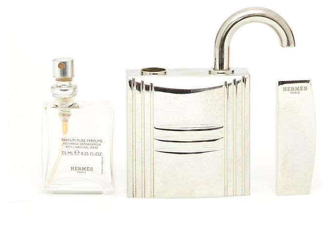 Hermès Cadenas Kelly Caleche 24 Faubourg Refillable Kelly Locker Perfume Spray Hermes Argenté - vue 6