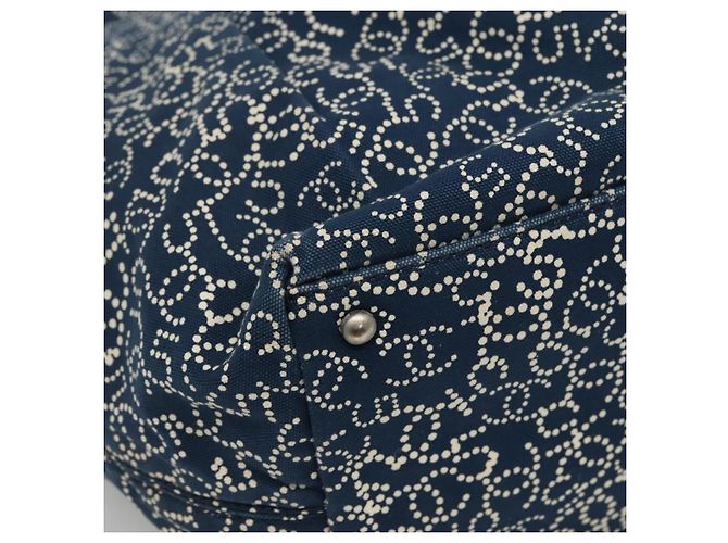 CHANEL Arabesque Tote Bag aus Canvas in Marineblau CC Auth yk17405 - Ansicht 11