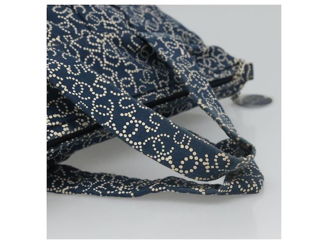 CHANEL Arabesque Tote Bag aus Canvas in Marineblau CC Auth yk17405 - Ansicht 7