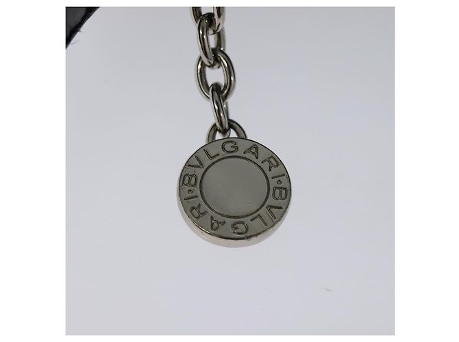 Bulgari Borsa a spalla BVLGARI Logo mania in tela nera Auth BA153 Nero - vista 14