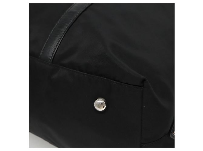 PRADA Borsa a mano in nylon 2 vie nera Auth ki5424 Nero - vista 10