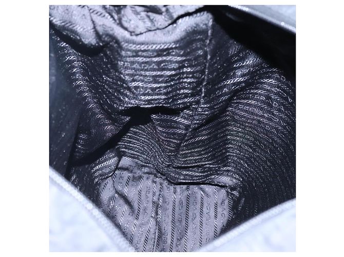 PRADA Borsa a mano in nylon 2 vie nera Auth ki5424 Nero - vista 19