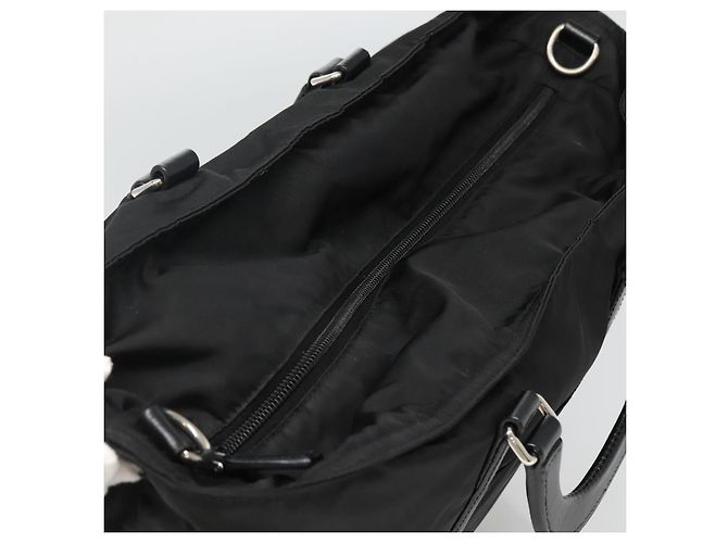 PRADA Borsa a mano in nylon 2 vie nera Auth ki5424 Nero - vista 6