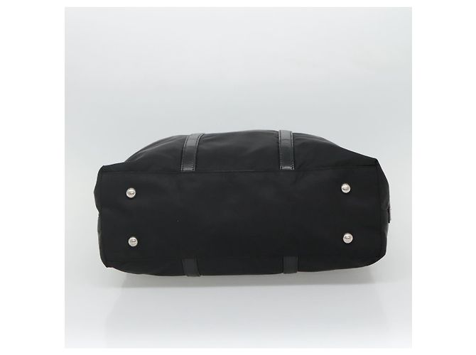 PRADA Borsa a mano in nylon 2 vie nera Auth ki5424 Nero - vista 9