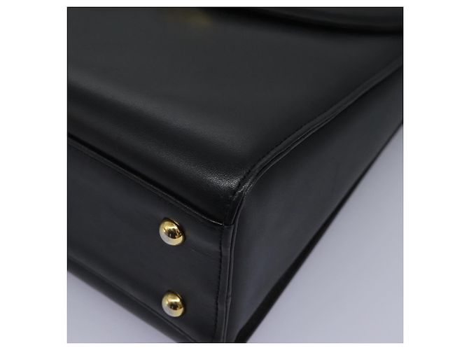 Sac à main GIVENCHY en cuir noir et or Auth yk17377 Doré - vue 11