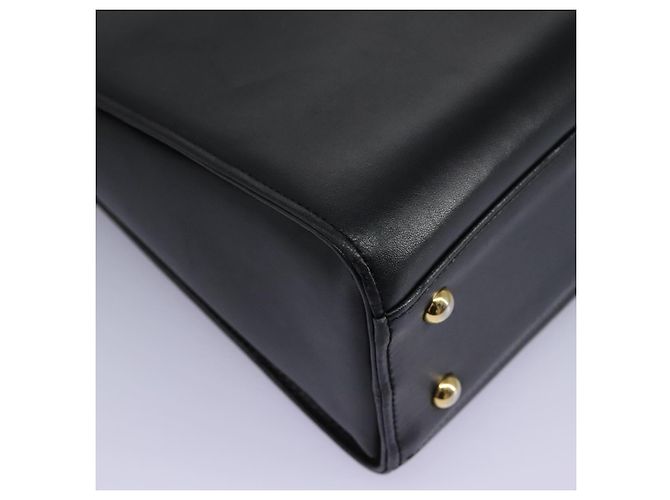 Sac à main GIVENCHY en cuir noir et or Auth yk17377 Doré - vue 12