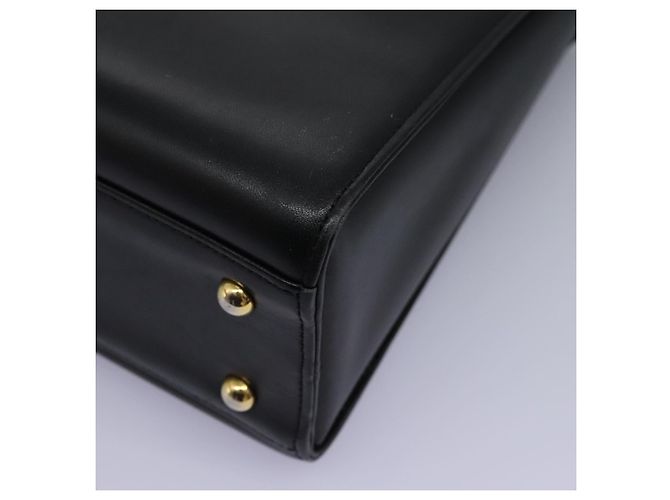 Sac à main GIVENCHY en cuir noir et or Auth yk17377 Doré - vue 13