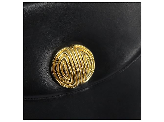 Sac à main GIVENCHY en cuir noir et or Auth yk17377 Doré - vue 14