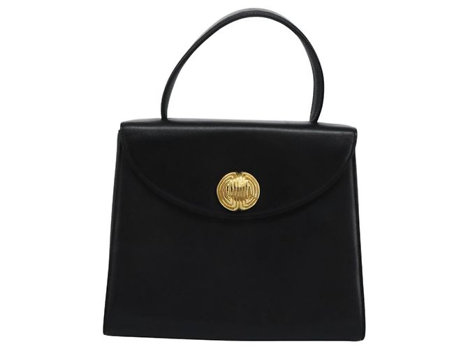 Sac à main GIVENCHY en cuir noir et or Auth yk17377 Doré - vue 2