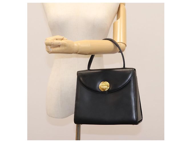 Sac à main GIVENCHY en cuir noir et or Auth yk17377 Doré - vue 24