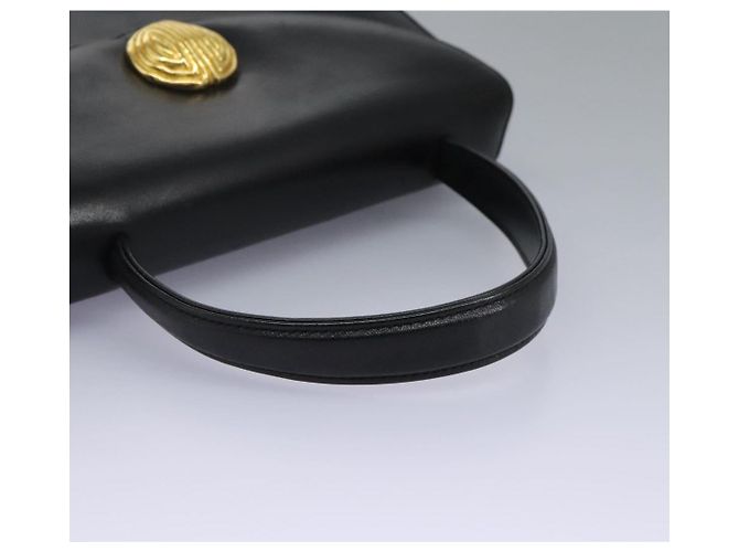 Sac à main GIVENCHY en cuir noir et or Auth yk17377 Doré - vue 7