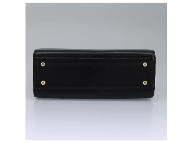 Sac à main GIVENCHY en cuir noir et or Auth yk17377 Doré - vue 9