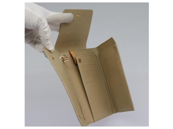 LOUIS VUITTON Portafoglio Walker Monogram Vernis Beige M91074 LV Auth bs22182 - vista 15