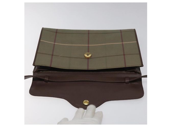 Autre Marque Borsa a Spalla Burberrys Nova Check in Tela Beige Auth bs22474 - vista 15