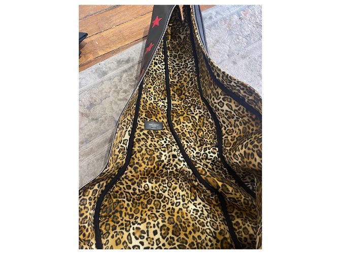SAINT LAURENT Borse da viaggio T. Pelle Nero - vista 12
