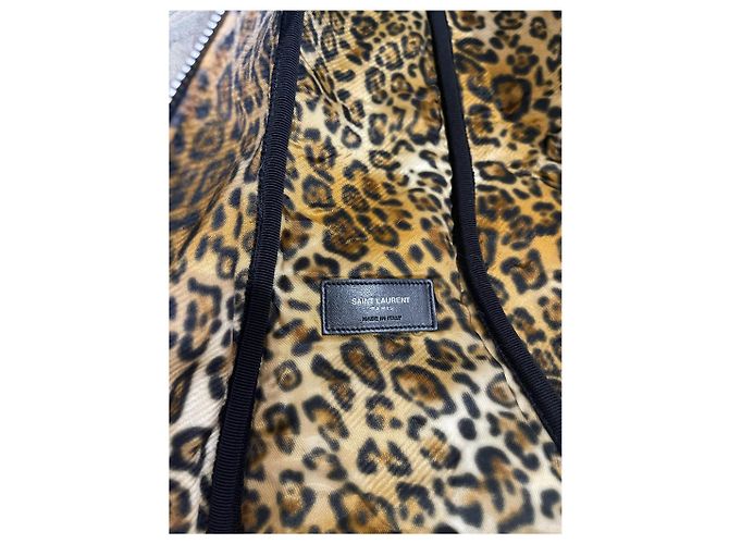 SAINT LAURENT Borse da viaggio T. Pelle Nero - vista 6